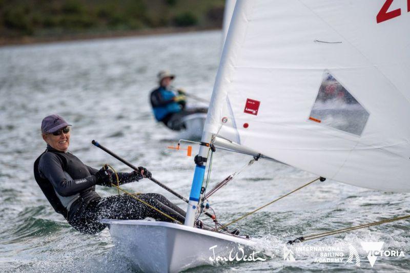 Vanessa Dudley started the regatta with two low scores to be first woman in the Radial Grand Masters division photo copyright Jon West Photography taken at Royal Geelong Yacht Club and featuring the ILCA 6 class