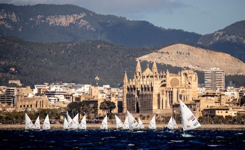 Laser Radial fleet at Trofeo Princesa Sofia 2019 photo copyright Pedro Martínez / Sailing Energy taken at Real Club Náutico de Palma and featuring the ILCA 6 class