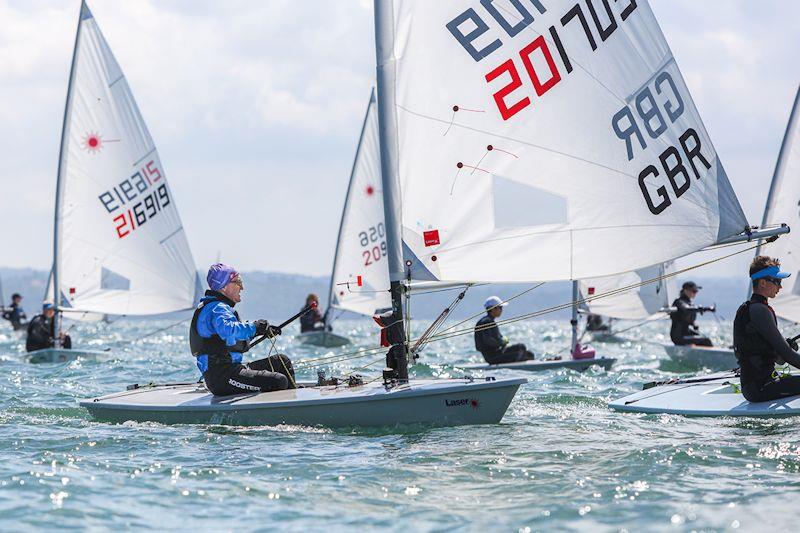 Bob Draper during the ILCA6 50th Anniversary Regatta at Stokes Bay photo copyright Georgie Altham / www.facebook.com/galthamphotography taken at Stokes Bay Sailing Club and featuring the ILCA 6 class