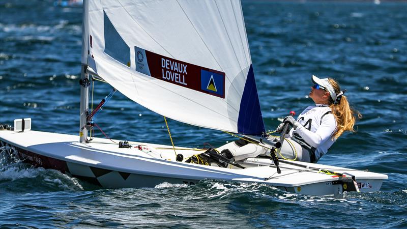 Tokyo2020 - Day 1 - July, 25 - Enoshima, Japan., Devaux-Lovell (St Lucia) - Laser Radial - photo © Richard Gladwell - Sail-World.com / nz