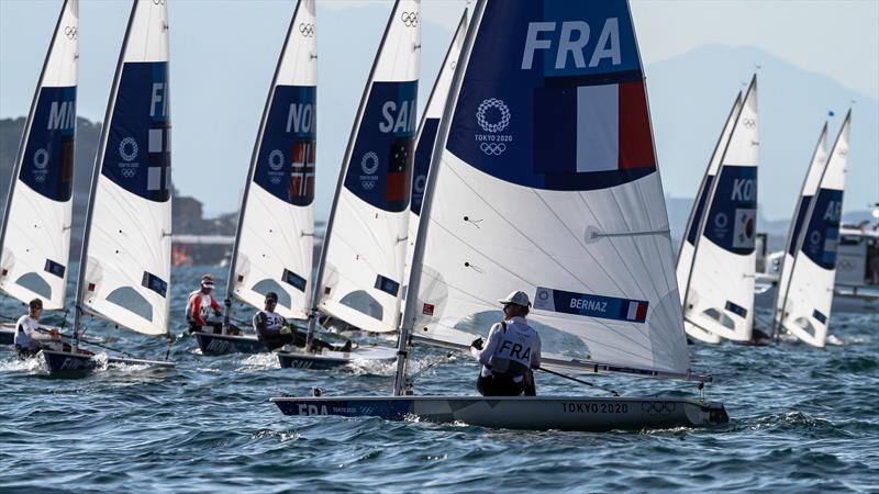 Tokyo2020 - Day 1 - July, 25 - Enoshima, Japan. (FRA leads) Mens ILCA Race 1 - photo © Richard Gladwell - Sail-World.com / nz