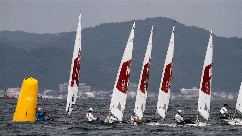 Tokyo2020 - Day 2 - July, 26, - Enoshima, Japan. Womens Laser Radial photo copyright Richard Gladwell - Sail-World.com / nz taken at Royal New Zealand Yacht Squadron and featuring the ILCA 6 class