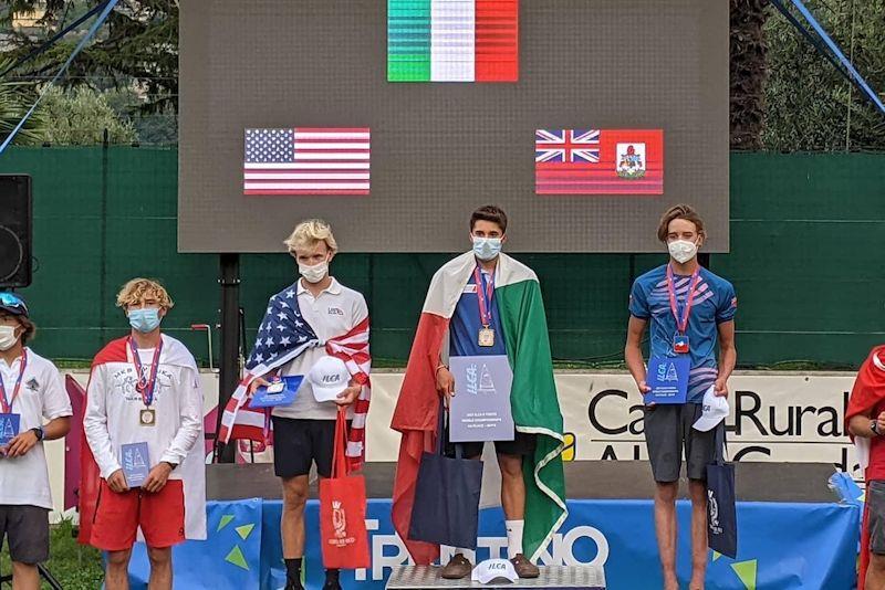 Podium places at the 2021 ILCA 6 Youth Worlds at Lake Garda photo copyright RHS taken at Circolo Vela Arco and featuring the ILCA 6 class