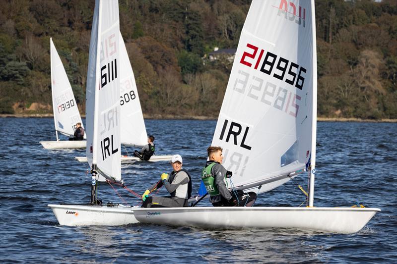 Investwise Irish Sailing Youth Nationals on Cork Harbour day 2 photo copyright David Branigan / Oceansport taken at Royal Cork Yacht Club and featuring the ILCA 6 class