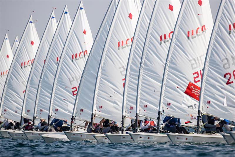 2021 ILCA 6 World Championships in Oman day 4 photo copyright Sander van der Borch / Lloyd Images / Oman Sail taken at  and featuring the ILCA 6 class