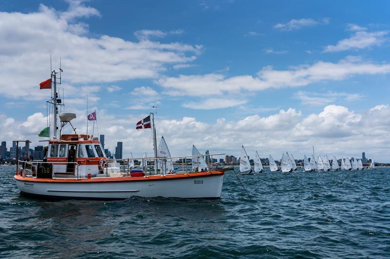ILCA 6 start on Sail Melbourne 2022, day 3 photo copyright Beau Outteridge taken at Royal Brighton Yacht Club and featuring the ILCA 6 class