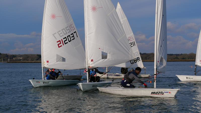 ILCA training at Lymington - photo © Jon Emmett