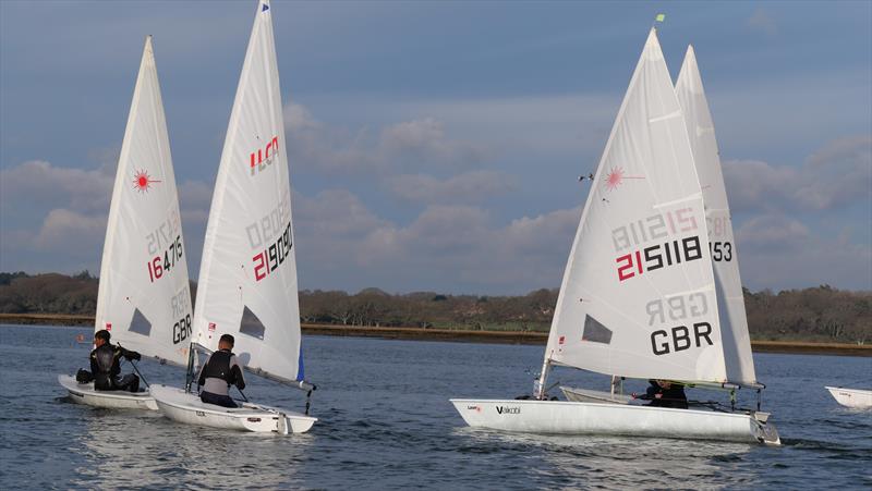 ILCA training at Lymington - photo © Jon Emmett