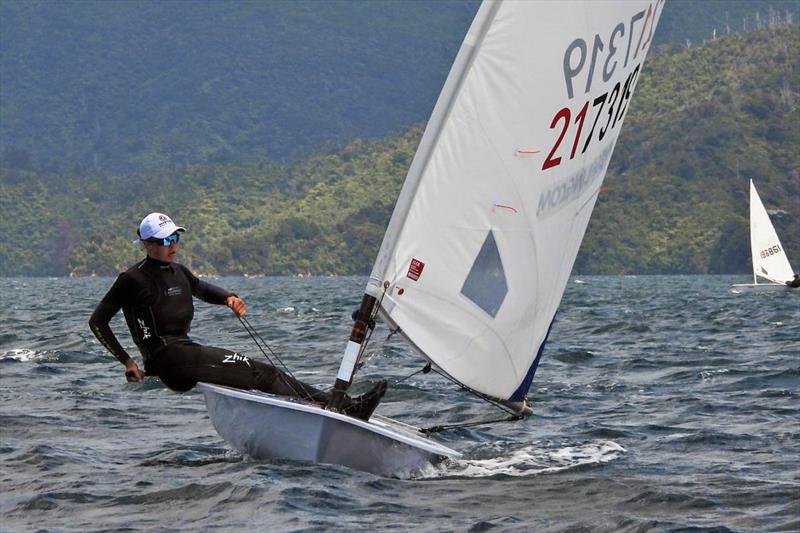 Greta Pilkington - 2022 ILCA6 NZ Womens Champion - Queen Charlotte Yacht Club - Picton NZ photo copyright Christel Hopkins taken at Queen Charlotte Yacht Club and featuring the ILCA 6 class