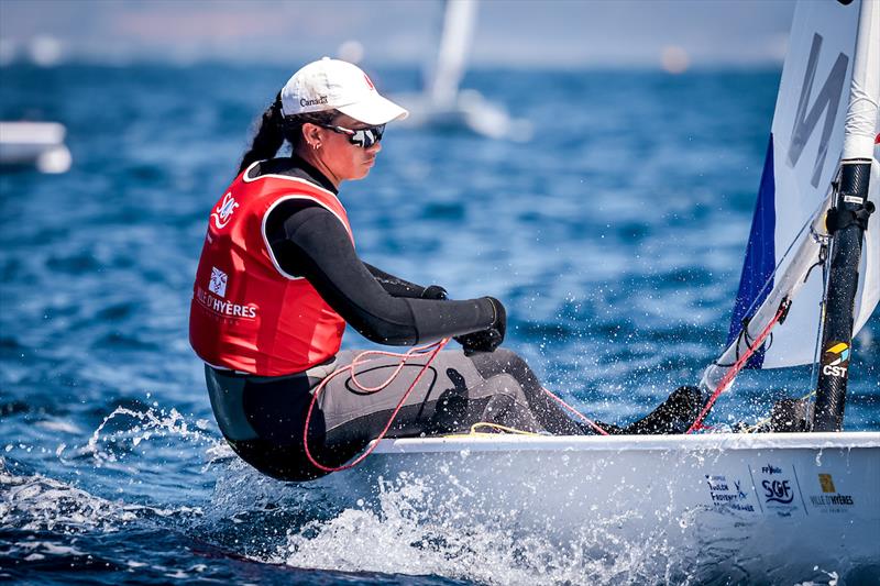 ILCA 6 - Day 2 - 53rd Semaine Olympique Francais, Hyeres - April 2022 photo copyright Sailing Energy / FFVOILE taken at  and featuring the ILCA 6 class