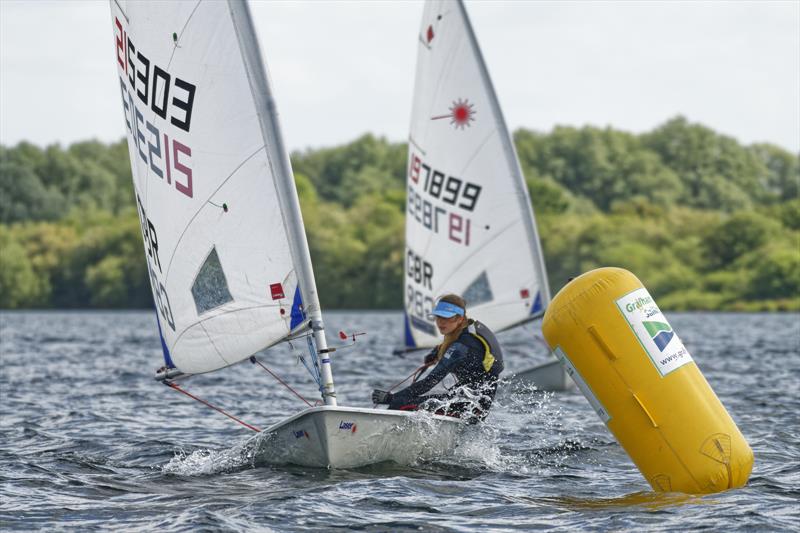 Adele Burbidge was second Grafham boat in the Cambridgeshire Youth League event at Grafham Water photo copyright Paul Sanwell / OPP taken at Grafham Water Sailing Club and featuring the ILCA 6 class