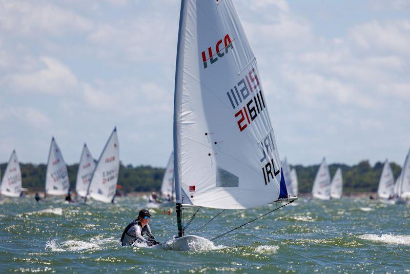 ILCA 6 Youth World Championship in Shoreacres, Texas - opening races photo copyright Eric Andresen taken at  and featuring the ILCA 6 class