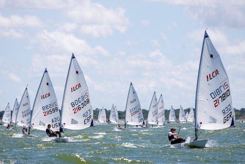 ILCA 6 Youth World Championship in Shoreacres, Texas - opening races photo copyright Eric Andresen taken at  and featuring the ILCA 6 class