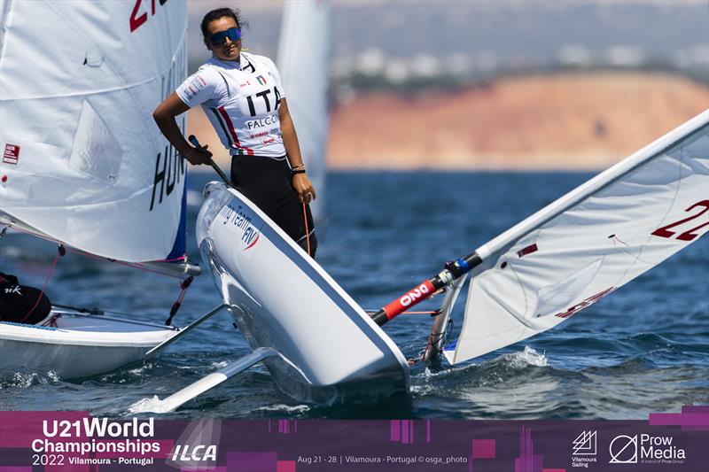 Day 4 of the 2022 ILCA U21 Worlds at Vilamoura, Portugal photo copyright osga_photo / Joao Costa Ferreira taken at Vilamoura Sailing and featuring the ILCA 6 class