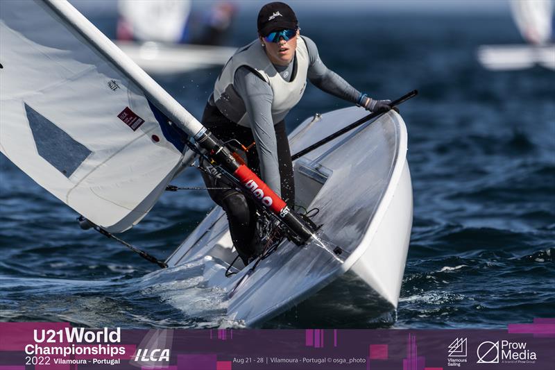 Day 5 of the 2022 ILCA U21 Worlds at Vilamoura, Portugal photo copyright osga_photo / Joao Costa Ferreira taken at Vilamoura Sailing and featuring the ILCA 6 class