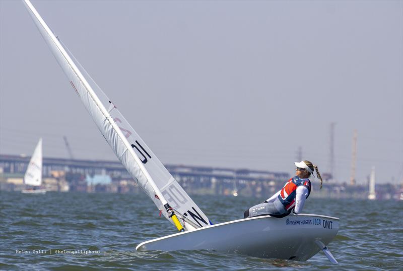 ILCA 6 World Championships day 5 photo copyright Helen Galli taken at Texas Corinthian Yacht Club and featuring the ILCA 6 class