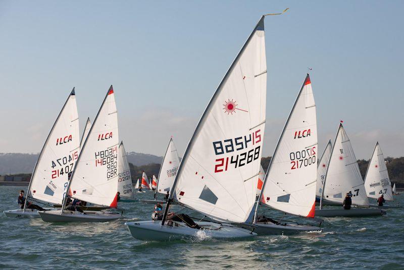 Isle of Wight Youth Championships 2022 at Brading Haven photo copyright Ben Wood taken at Brading Haven Yacht Club and featuring the ILCA 6 class
