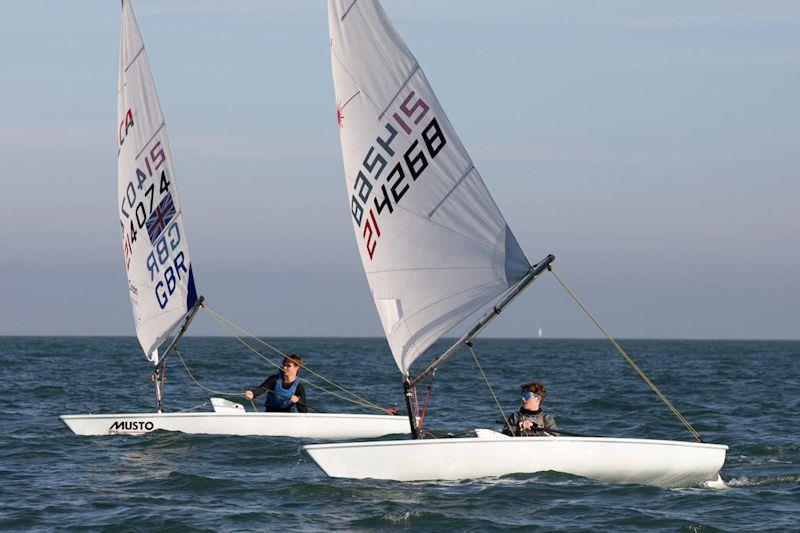 Isle of Wight Youth Championships 2022 at Brading Haven photo copyright Ben Wood taken at Brading Haven Yacht Club and featuring the ILCA 6 class