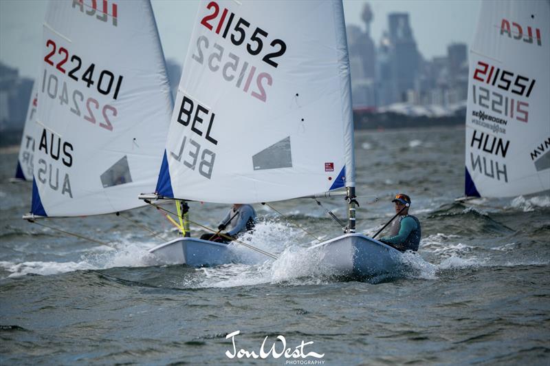 Emma Plaschaert from Belgium leading ILCA6 fleet on Day Two - photo © Jon West Photography