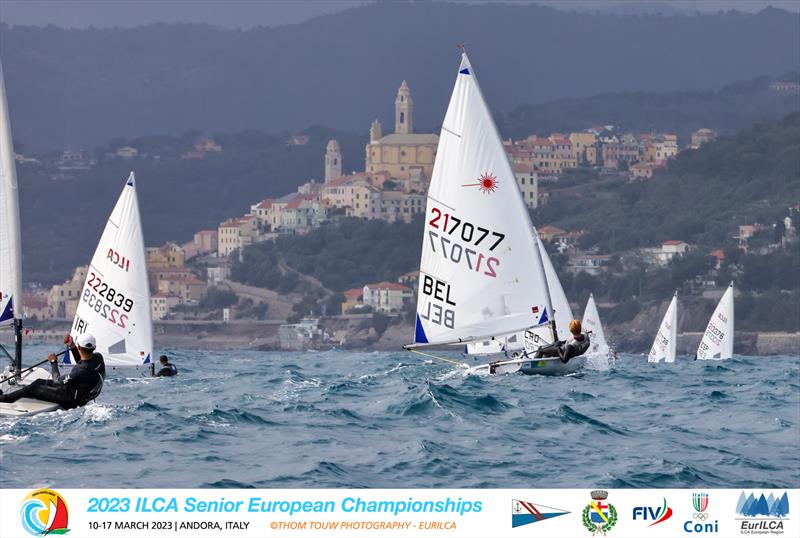 ILCA European Championships day 3 photo copyright Thom Touw Photography / EurILCA taken at Circolo Nautico Andora and featuring the ILCA 6 class