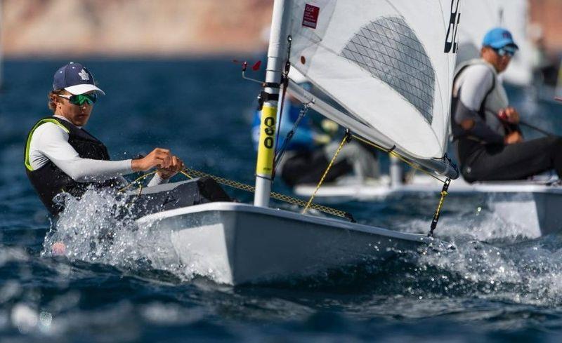 Seb Kempe at the Youth Sailing World Championships 2022 photo copyright RHS taken at Royal Hospital School and featuring the ILCA 6 class