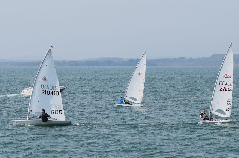 Easter Regatta at Parkstone photo copyright David Law taken at Parkstone Yacht Club and featuring the ILCA 6 class