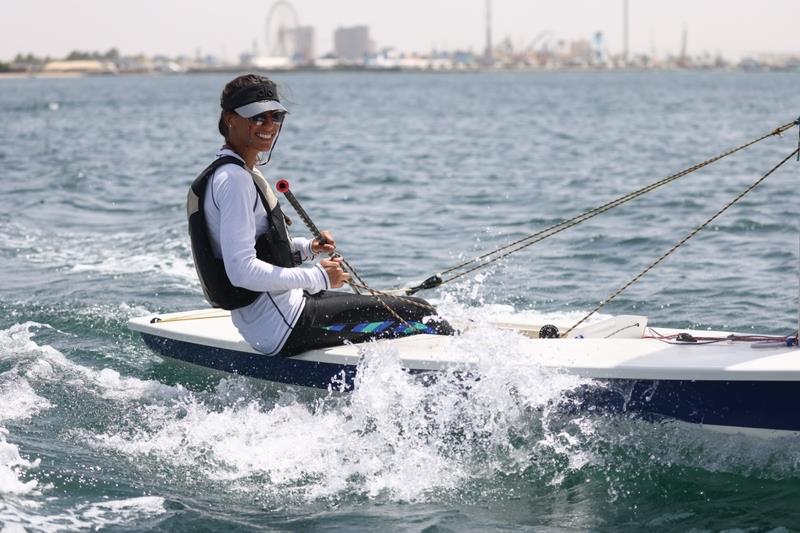 Samia Bagdady, CEO of the Saudi Sailing Federation photo copyright JYC Marina taken at  and featuring the ILCA 6 class