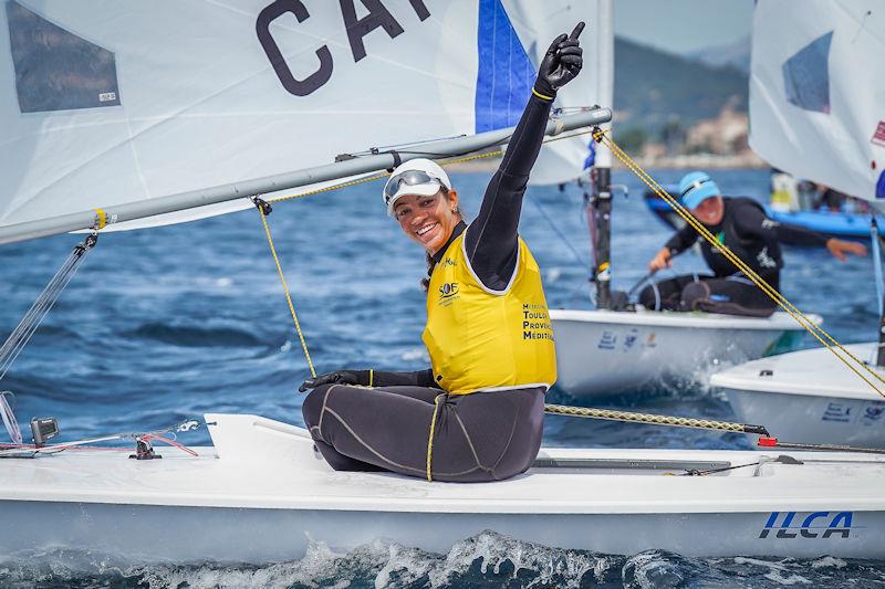 ILCA 6 gold for Sarah Douglas (CAN) at 54th Semaine Olympique Française - Toulon Provence Méditerranée photo copyright Sailing Energy / Semaine Olympique Française taken at COYCH Hyeres and featuring the ILCA 6 class