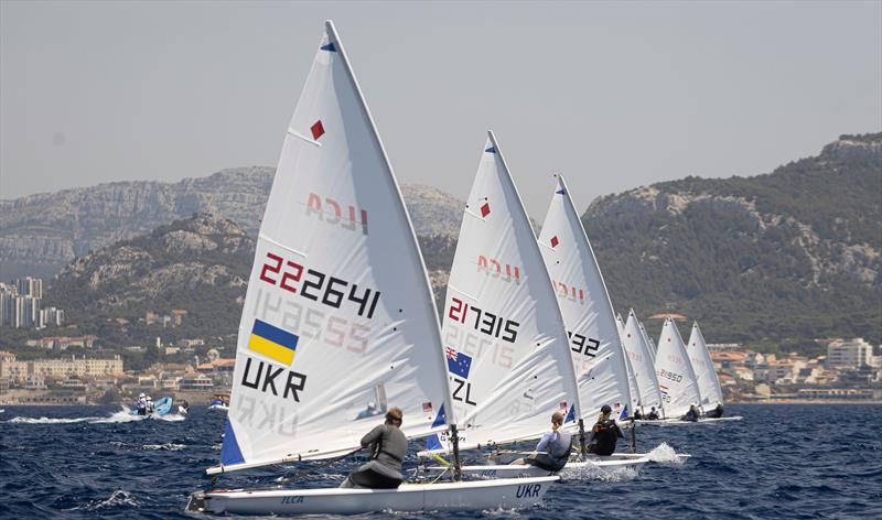 Paris 2024 Olympic Test Event Day 2 photo copyright World Sailing taken at  and featuring the ILCA 6 class