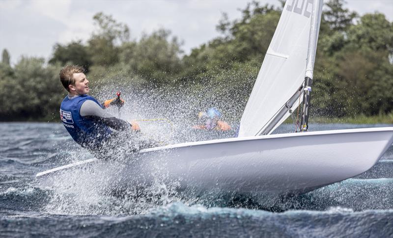 Overall winner of the Commodore's Cup Sam Grayton in an ILCA 6 at the Notts County SC Regatta - photo © David Eberlin