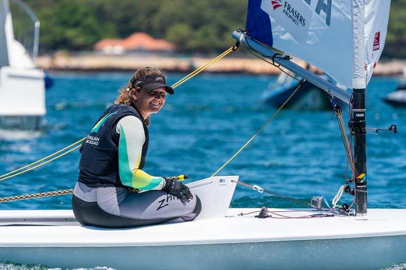 Sail Sydney Day 5: Elyse Ainsworth (AUS) sailing the ILCA 6 photo copyright Beau Outteridge taken at Woollahra Sailing Club and featuring the ILCA 6 class