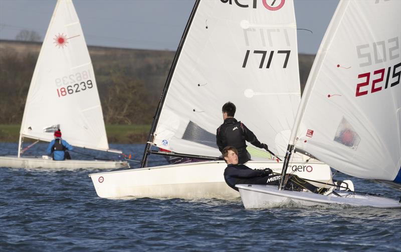 Sam Grayton, first junior at the Notts County SC First of Year Race in aid of the RNLI photo copyright David Eberlin taken at Notts County Sailing Club and featuring the ILCA 6 class
