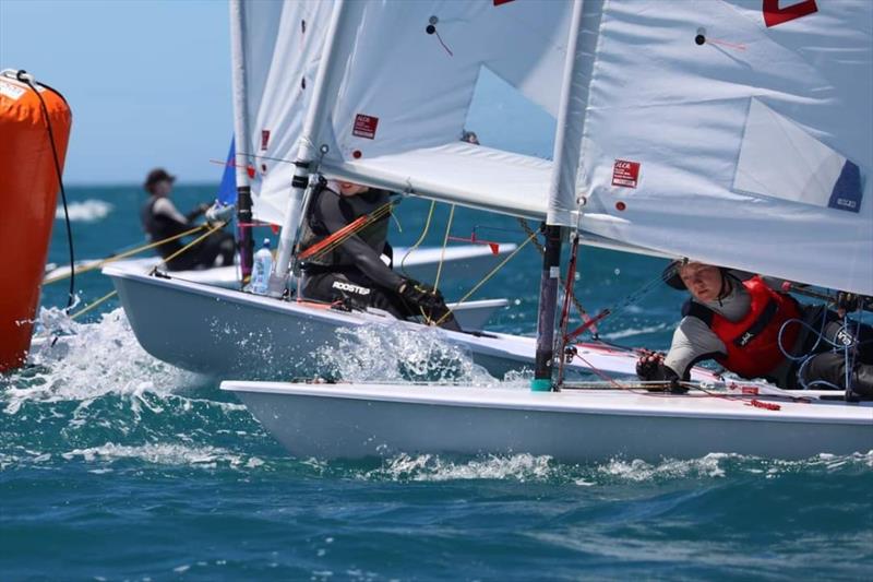 Bottom mark - ILCA (Laser) NZ National Championship - Napier - January 2023 photo copyright Richard Beauchamp taken at Napier Sailing Club and featuring the ILCA 6 class