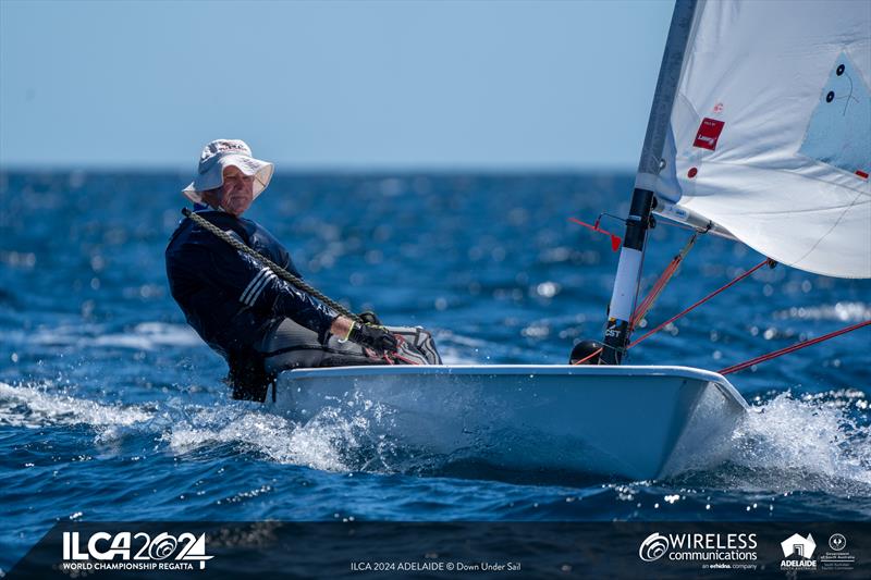 Peter Craig has traveled to the event from Brisbane - 2024 ILCA Masters World Championships - photo © Harry Fisher / Down Under Sail