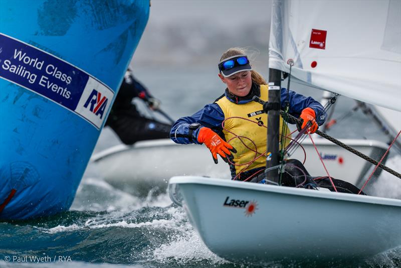 2024 RYA Youth National Championships - Amelie Hacker, ILCA 6, GBR 214134 photo copyright Paul Wyeth / RYA taken at Weymouth & Portland Sailing Academy and featuring the ILCA 6 class