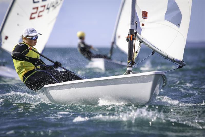 Chloe Turner - Girls  ILCA 6 - Yachting New Zealand Youth Trials - ILCA 4 - Murrays Bay SC - April 2024 - photo © Jacob Fewtrell Media