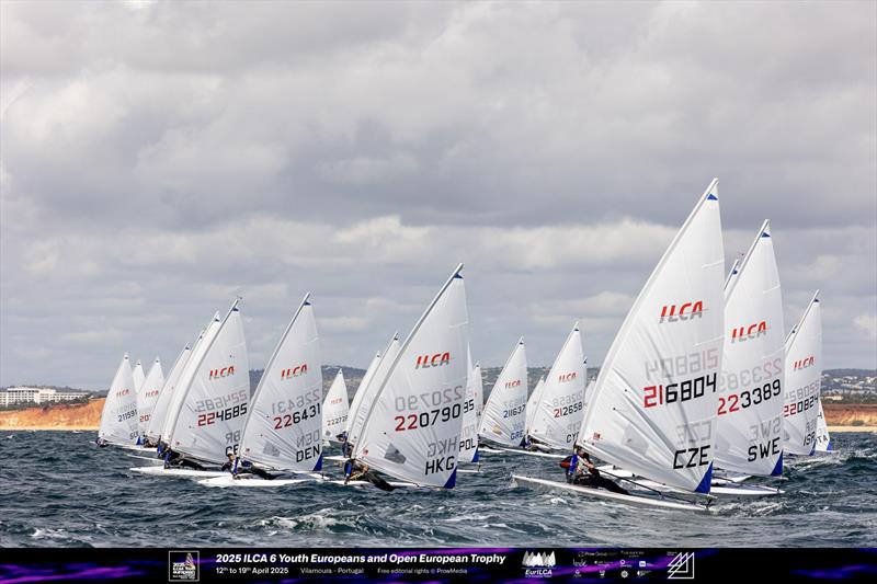 ILCA 6 Youth Europeans at Vilamoura Day 1 photo copyright Prow Media taken at Vilamoura Sailing and featuring the ILCA 6 class