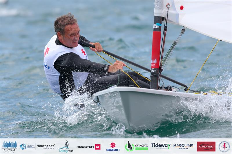ILCA 6 First place overall and Masters champion, Jon Emmett - 2025 Suzuki ILCA Master Europeans at Hayling Island final day - photo © Thom Touw Photography / EurILCA