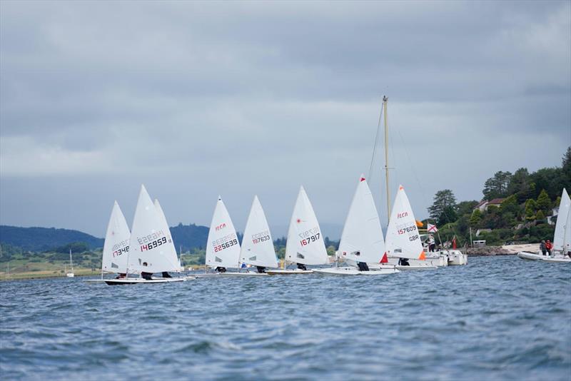 Solway Yacht Club Cadet Week - HCP1 race start; very close and competitive photo copyright Finlay Train taken at Solway Yacht Club and featuring the ILCA 6 class