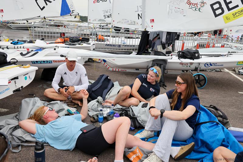 ILCA Senior European Championships in Marstrand, Sweden - No wind on Day 4 photo copyright Thom Thow / EurILCA taken at Royal Gothenburg Yacht Club and featuring the ILCA 6 class