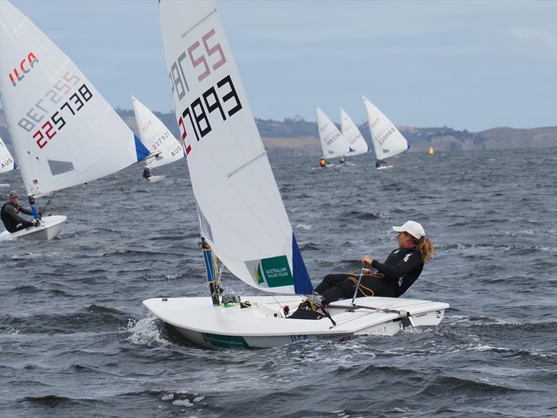 Zoe Thomson during the 2026 ILCA Oceania & Australian Open & Youth Championship photo copyright Jane Austin taken at Royal Yacht Club of Tasmania and featuring the ILCA 6 class