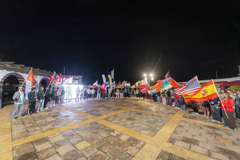 ILCA Under 21 World Championships opening ceremony photo copyright Jacobo Bastos taken at  and featuring the ILCA 6 class