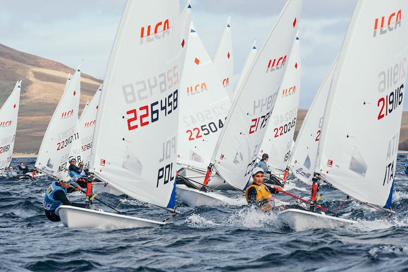 ILCA Under 21 World Championships in Lanzarote day 5 photo copyright SAILING ENERGY / Lanzarote Sailing Center taken at  and featuring the ILCA 6 class