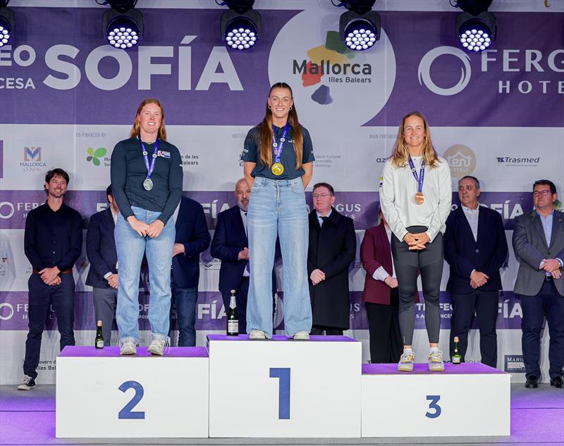 ILCA 6 Podium - 55th Trofeo Princesa Sofia Mallorca by FERGUS Hotels Prize Giving - photo © Sailing Energy / Princesa Sofía Mallorca