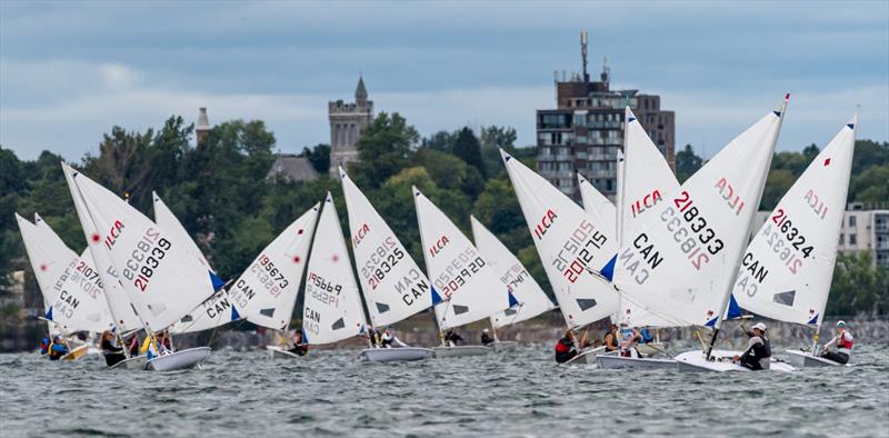 Young sailors compete in the 2022 Sail Canada Youth Championships hosted by Canadian Olympic Regatta Kingston (CORK) photo copyright Christian Bonin / TSGphoto.com taken at  and featuring the ILCA 6 class