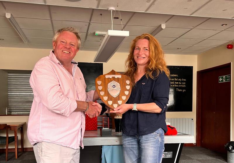 Roma Kearns, first Lady Helm at the New Quay Yacht Club Dinghy Open Regatta - photo © Martyn Johnson