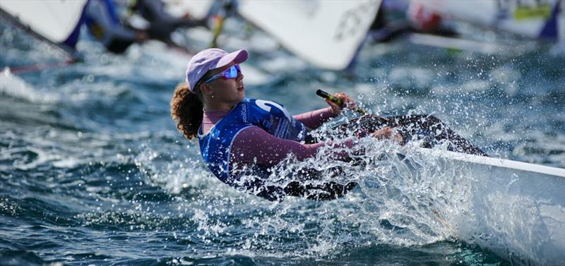Day 4 - ILCA 6 Youth European Championships and Open European Trophy in Thessaloniki photo copyright Thom Touw / www.thomtouw.com taken at Nautical Club of Thessaloniki and featuring the ILCA 6 class