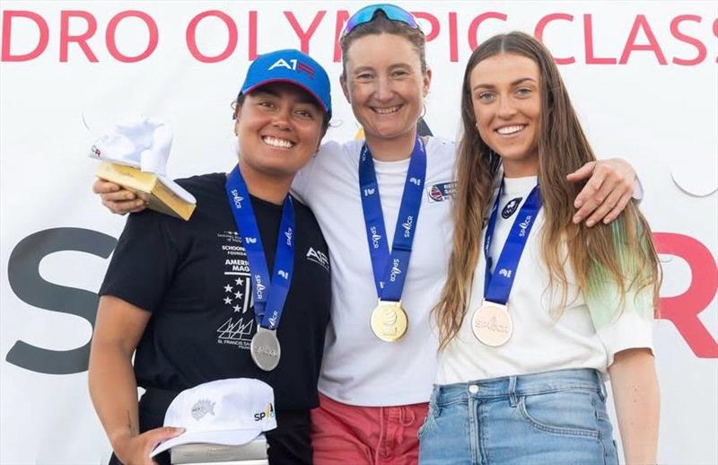 Gold medal for Hannah Snellgrove at the San Pedro Olympic Class Regatta - photo © Colin Grey