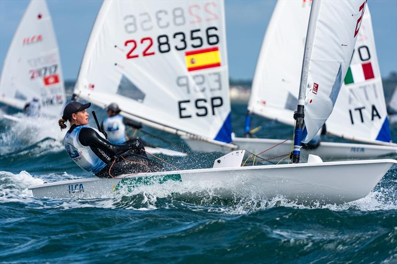 Mara Stransky during the 2026 ILCA 6 Women's Worlds in Dun Laoghaire photo copyright Beau Outteridge / Australian Sailing Team taken at Royal St George Yacht Club and featuring the ILCA 6 class