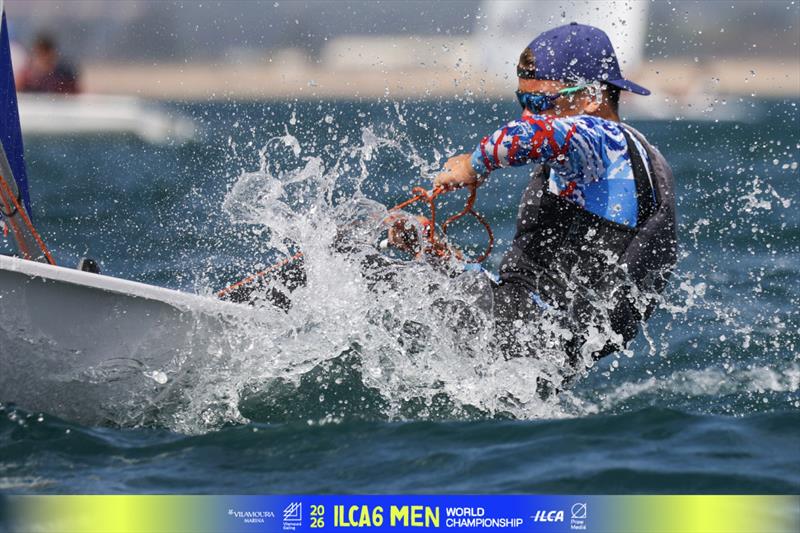 ILCA 6 Men's Worlds at Vilamoura, Portugal Day 2 - photo © Vilamoura Sailing / Prow Group
